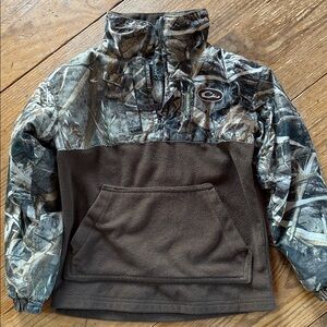 Drake  Kids Woodland Camo Fleece Jacket